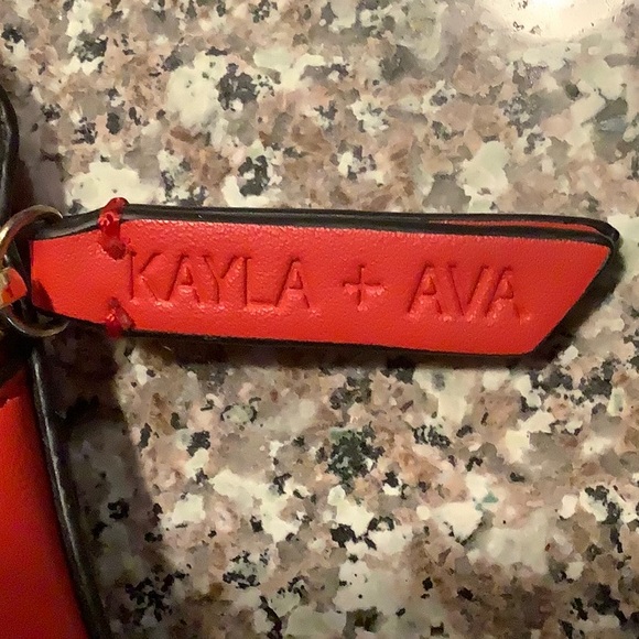 Kayla and Ava, Red Crossbody Bag/Purse, Gently Used, Good Condition - Picture 4 of 6